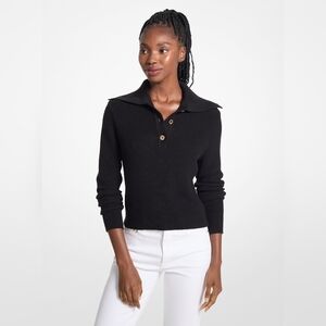 MICHAEL Michael KorsBlack Ribbed Knit Sweater Size M
